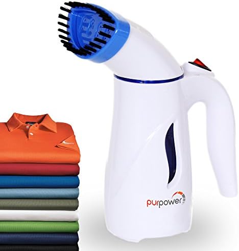 ESOLOM Handheld Clothes Steamer, Portable Travel Garment Steamer for Clothes Hand Fabric Steamers Wrinkle Remover with Auto Shut-Off &Fast Heat-up Function Safe Use for Travel&Home 130ml Black (White)
