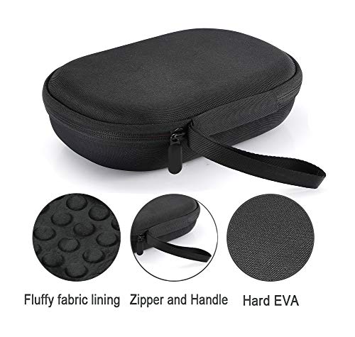 Image of Hard Case for Bose QuietComfort 35 (Series II), QC35, QC25, QC15 Wireless Headphones Accessories. Travel Carrying Storage Bag - Black(Black Lining)