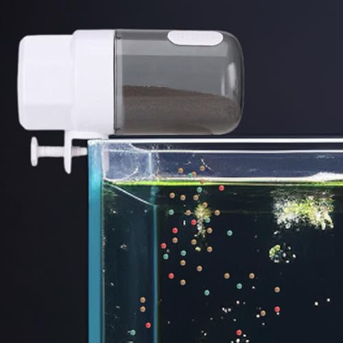 Automatic Fish Feeder Dispenser, Fish Food Dispenser, Adjustable Timer Fish Feeder | White Multifunctional Feeding Supplies, 3-gear Fish Feeder for Fish Tank, Adjustable Timer Food Dispenser - Image 6