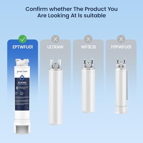 Image of GLACIER FRESH GF-EPTWFU Water Filter Replacement, Compatible with EPTWFU01, EWF02, Pure Source Ultra II, Pure Source Ultra 2, 012505454226, 4562222, 807946701, 1 Pack