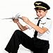Davsolly Airline Pilot Costume for Kids Airline Captain Uniform for Halloween Career Day Dress Up Birthday Gifts