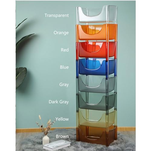 Carrito Plegable con Ruedas universales silenciosas, Carrito de acrílico Giratorio de 360° para un Amplio Espacio de Almacenamiento en la Cocina y el Dormitorio, carritos utilitarios desmont
