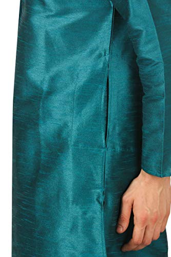 Image of Royal Kurta Men's Cotton Silk Dhoti Kurta (White)