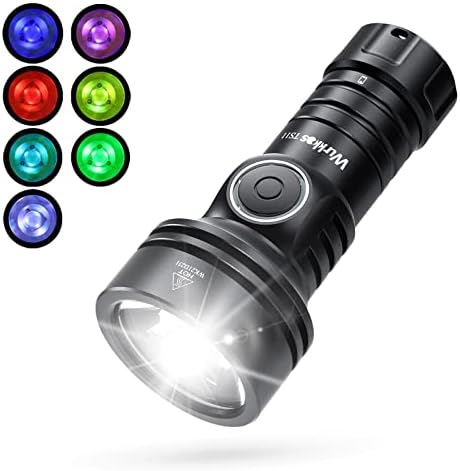 Wurkkos TS11 EDC Flashlight Rechargeable,Super Bright Led Pocket Flashlight with 616M Beam Distance,Compact LED Flashlight with Anduril 2.0 UI and SFT40 Led (Black)