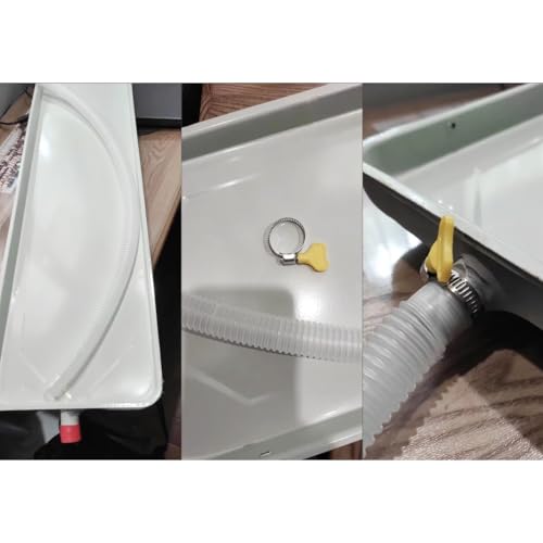 Genérico Bandeja de Goteo con tubería para condensado de Aire Acondicionado Central, Aire Acondicionado de Ventana, portátil, Apto para Aires acondicionados Split, Bandeja de Goteo para Aire acondici