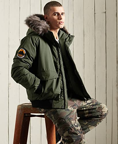 Superdry Homme Bomber Everest Kaki Militaire XXXL