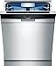 Siemens SN47YS03CE iQ700 Smarter Geschirrspüler Unterbau, 60 cm breit, Besteckschublade, glassZone schonende Reinigung Ihrer Gläser, varioSpeed Plus on demand der Spül-Turbo, emotionLight, Edelstahl