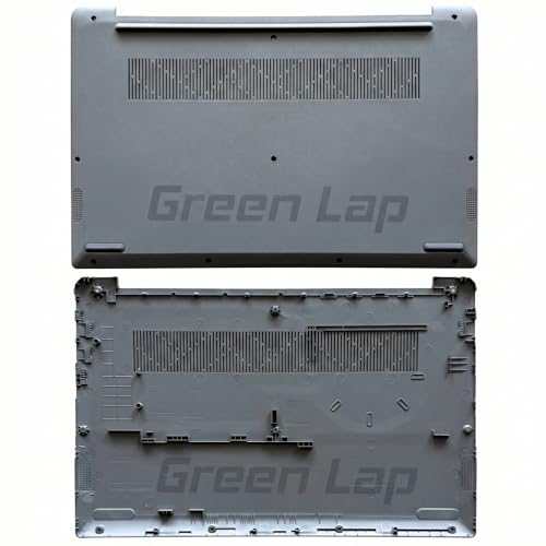Image of Green Lap Gray Bottom Case Cover for Lenovo IdeaPad 3 15.6 inch 3-15ITL06, 3-15ADA06, 3-15ALC06 - D Shell Chassis with HDMI Port Support