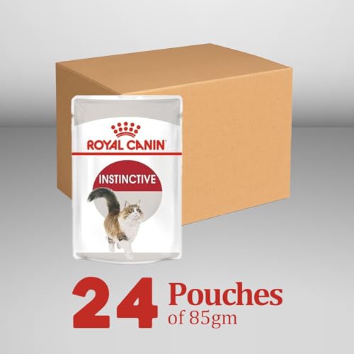 Image of Royal Canin Adult Instinctive Wet Cat Food, Pack of 24 Pieces, Supports Immunity System & Digestion