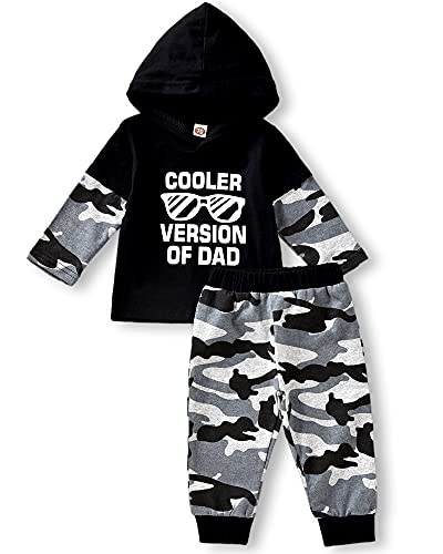 Image of Aalizzwell Toddler Infant Baby Boys Hoodie Sweatshirt Pants Outfits Spring Winter Sweatsuits Clothes Sets