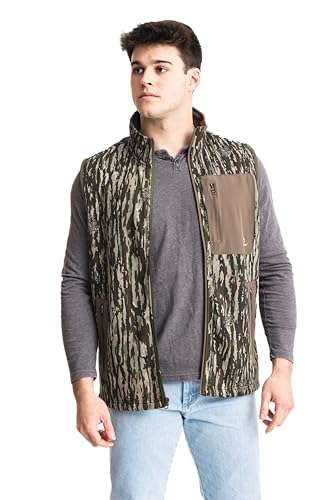 Realtree Men's Poly Fleece Vest – Camo Outdoor Hunting Vest with Zipper Pockets & Adjustable Fit3