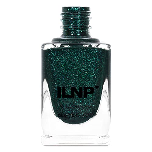 Image of ILNP Fir Coat - Sultry Emerald Green Holographic Nail Polish