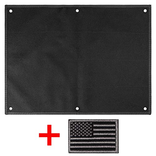 IronSeals Tactical Board Patch Organizer Holder Display with Loop Surface, Steel Ring and Flag Patch - Thumbnail 7