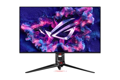 ASUS ROG Swift 32” 4K OLED Gaming Monitor (PG32UCDM) - UHD (3840 x 2160), QD-OLED, 240Hz, 0.03ms, G-SYNC Compatible, Custom Heatsink, Graphene Film, 99% DCI-P3, True 10-bit, 90W USB-C