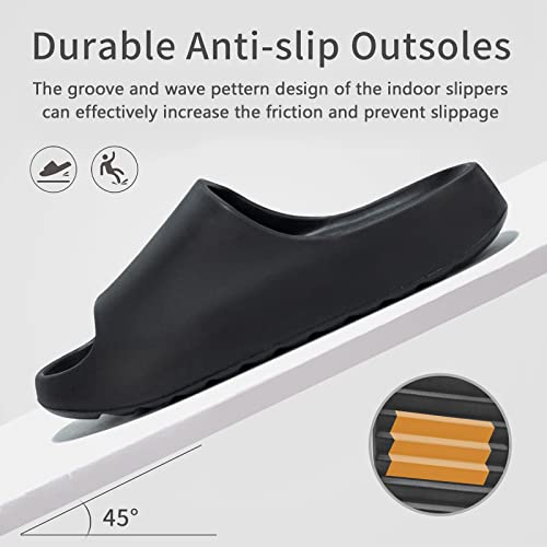 XTJSCBDSH Cloud Slides for Men and Women, Quick Drying Slippers Shoe Open Toe Thick Soft, Platform Slide Sandals Daily Shower Sandals, Non-Slip Bathroom Slippers Summer for Indoor & Outdoor3