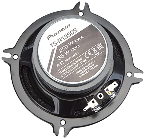 Pioneer TS-R1350S 3-weg coaxiale Autoluidspreker, 250W, Zwart - Set van 2 - Afbeelding 7