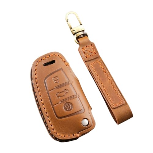Funda protectora para llave de coche Audi Q3 A1 A3 A6 con llavero integrado