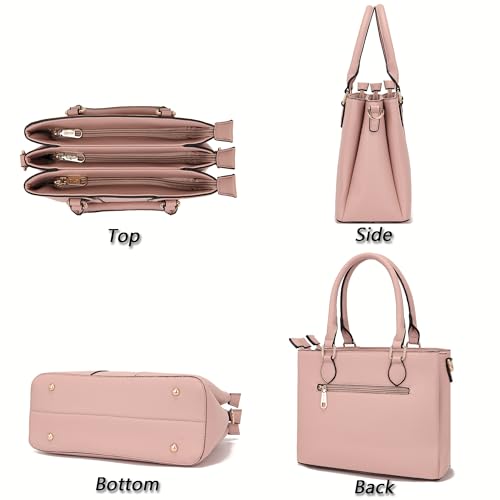 Image of Qiyuer Purses and Wallet Set for Women Satchel Handbag Tote Bag | 3 Zippered Compartments,Pebble PU leather,Multi-slot design,Everyday commuting