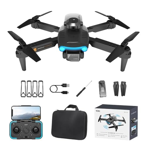 Image of Heattack Olly'S-Drone-With-4K-Camera-Wifi-FPV-1080P-HD-Dual-Foldable-RC-Drone-Altitude-Hold-Headless-Mode-Visual-Positioning-Auto-Return-App-Control-Multicolor-4 (DN12)