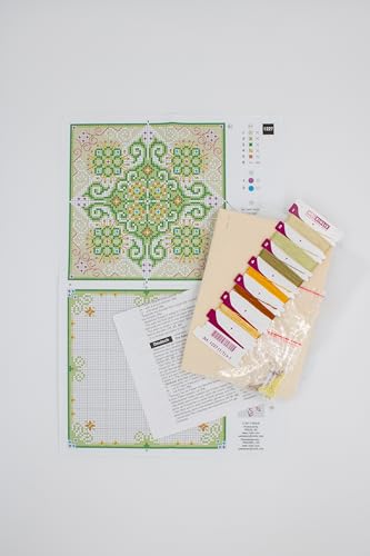 Image of RIOLIS - Biscournu Fantasy 1227, Cross Stitch Kits 3.25 inchx3.25 inch, Cross Stitch Kits for Beginners & Advanced, Crossstitching Kits Adult, Counted Stitching Kits, Embroidery Kit