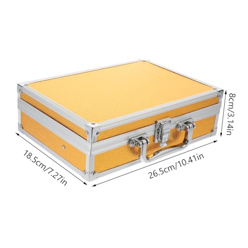 Aluminum Alloy Tool Case Portable Multifunctional Briefcase Clasp and Reinforced Corners for Men Storage Needs for Tools and Instruments2