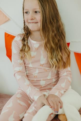 Copper Pearl Two Piece Long Sleeve Toddler Pajamas PJ Sets for Boys and Girls - Adorable Pattern Pajamas, Breathable Fabric to Keep Cool While Sleeping, Sizes 12 Months to 5T - Goosie4