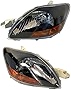 ACANII - For 2007-2011 Toyota Yaris 4Dr Sedan Black Headlights Headlamps Driver + Passenger Side 07-11