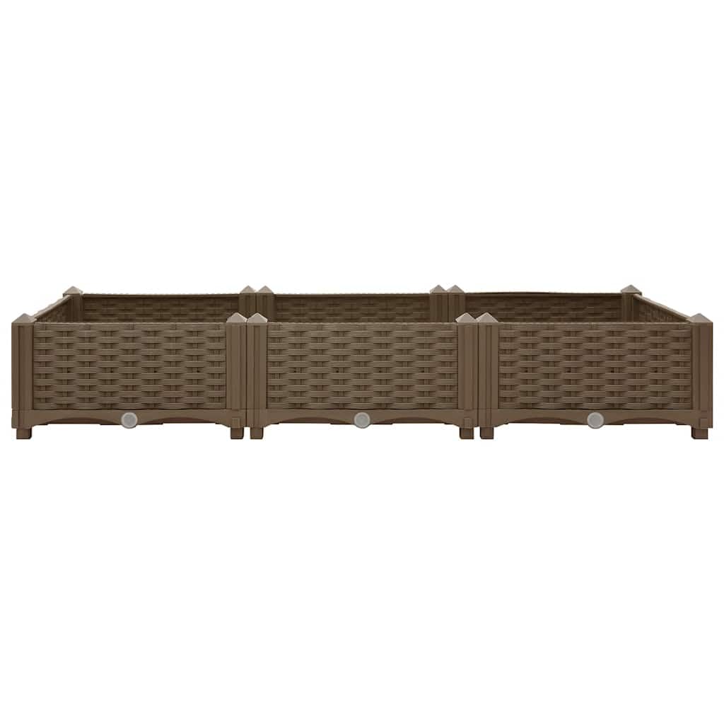 vidaXL Arriate 120x40x23 cm Polipropileno