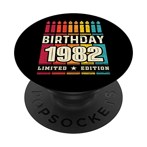 1982 Popsocket para teléfono, edición limitada 1982 cumpleaños 1982 PopSockets PopGrip Intercambiable