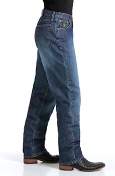 Cinch Men's Jeans Label Loose Fit Dark Stone 42W x 30L at Amazon