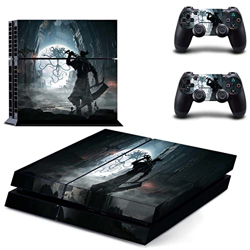 The Blood Butcher Video Game Whole Body Vinyl Skin Sticker Decal Cover for P-S4 Console and 2PCS Controllers Skins