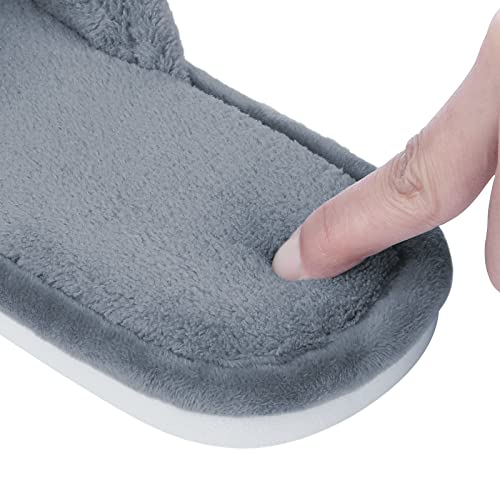 Shevalues Unisex Terry Cloth Open Toe Slippers Memory Foam Silp On House Slippers thumb #4