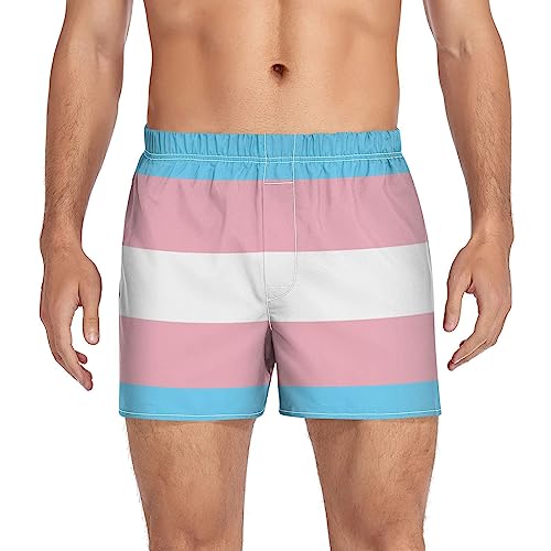 Men's Boxer Shorts Men's Underwear Brief Breathable Casual Boxer Flag Pattern