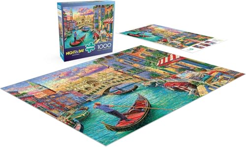 buffalo games - image world - sights of venice - 1000 piece jigsaw puzzle for adults -challenging puzzle perfect for game nights - finished size is 2675 x 1975