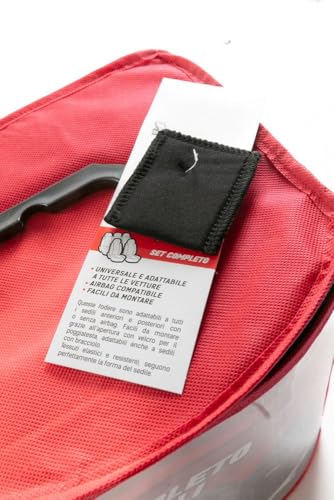 Start Set Completo Coprisedili Carrera Universale Nero-Grigio - 5