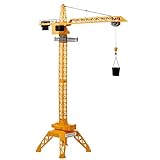 [Imposante Größe:] Mit einer Höhe von ca. 120 cm ist dieser Baukran ein beeindruckendes Spielzeug für kleine Baustellen-Fans.