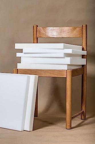 4everPrime High Density Foam White Extra Firm Upholstery Cut To Size for Cushions, Sofa, Beds, Seating, Indoor Outdoor Padding (20 x 20 x 2 inch) - Image 2