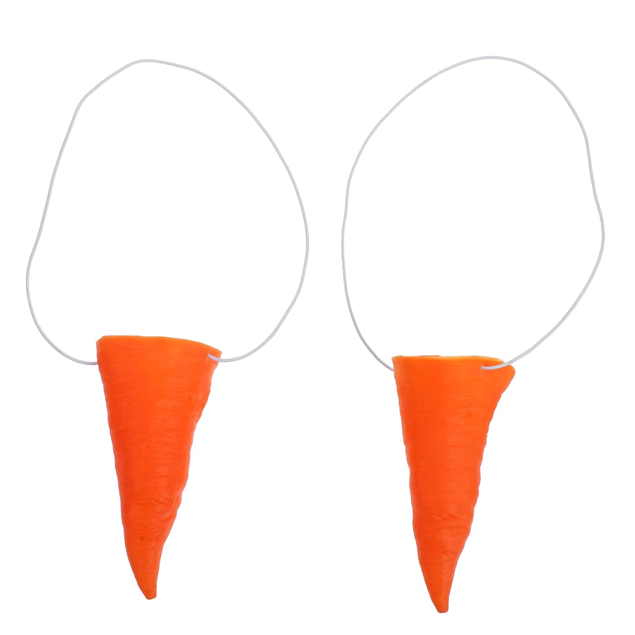 Warmhm 2pcs Snowman Carrot Nose: Snowman Costume Disguise Clown Nose Fake Carrot Party Props for Halloween Birthday Carnival Christmas Portable Decorative Scarecrow Costume Accessory