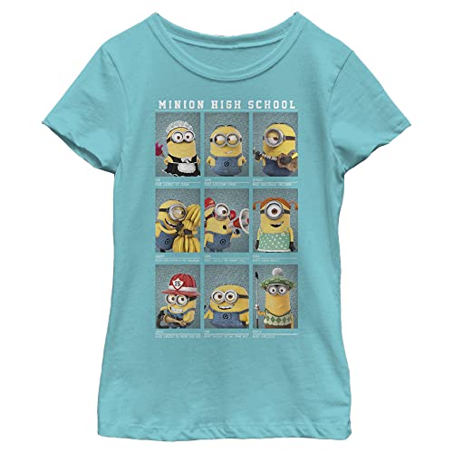 Girls Minions Minion High School Girls Short Sleeve Tee Shirt - Main Image