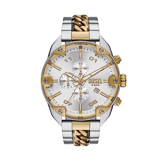 Diesel Men's Spiked Stainless Steel Watch