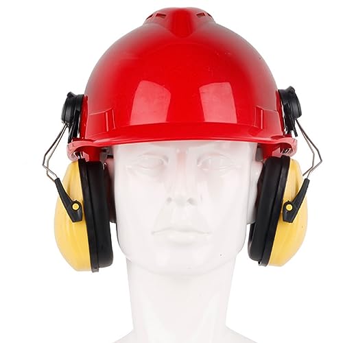 Noise Cancelling Helmet Attachable Ear Muffs Blocking Sound Reduction Ear Protection For Construction Site Cap Mounted Protective Safety Ear Muffs With Hard Hat Mounting Adaptors Huarui Green