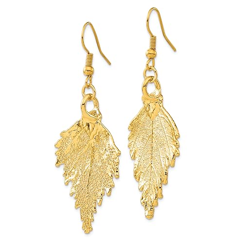 Image of 24K Gold Dipped Dangle Earrings