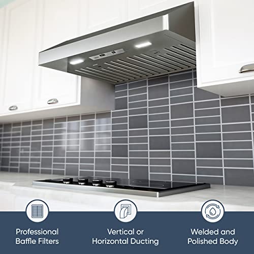 Zephyr Gust Under Ducted Range Hood 30 Inch