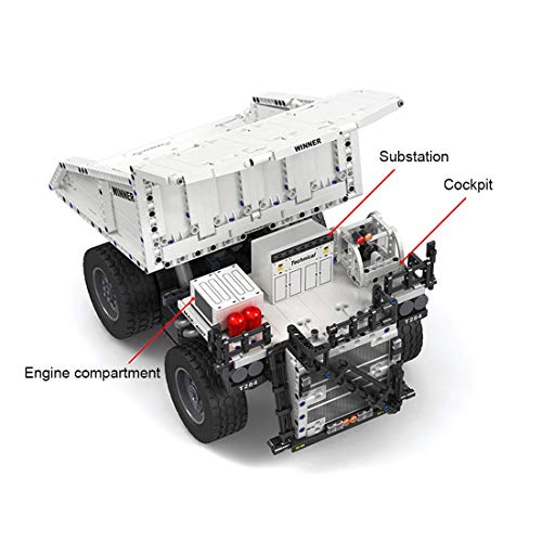 QIXIAOCYB XSuper Technics Ferngesteuerter Bergbau-Truck mit 4 Motoren, der Körper kann um 50 ° gedreht werden, 1383… – Bild 5