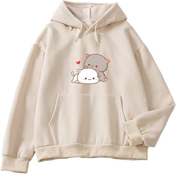 prachikfashions Bear Long Sleeve Oversized Fleece Hoodie Sweater Pullover Hoodie for Women-picture-49