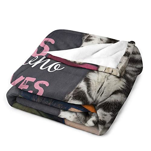 Neteda Just A Girl Who Loves Books And Cats Blanket Cute Decor Throw Gifts For Girls Super Warm Soft Plush Lightweight Fleece Flannel Winter Bedding Kids Adults Women 40 In X50 #TOP5