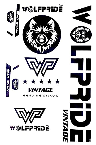Image of Vinyl Cricket Bat Sticker (Vintage Cricket Bat Sticket, White)