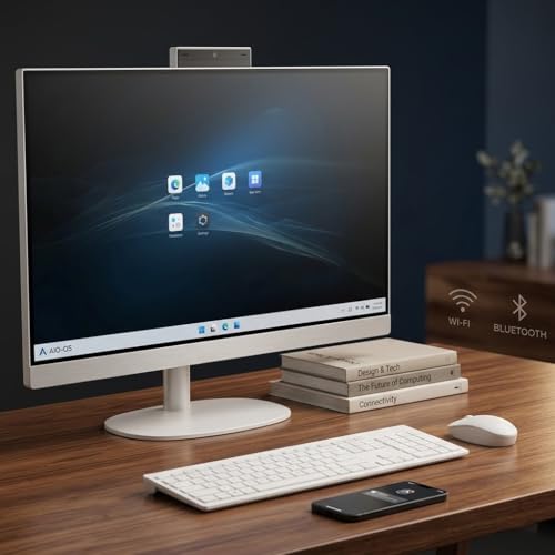 Image of HP 24 Touchscreen All-in-One Desktop Computer for Home, Business and School, 23.8 inch IPS FHD Display (Intel i5-1334U, 8GB DDR4, 512GB SSD, WiFi 6, Webcam, Bluetooth 5.3, Win11H) w /DKZ USB Port Expander