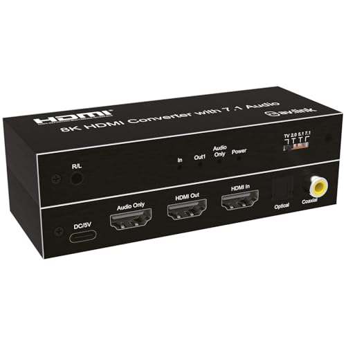 Extractor de audio HDMI 8K soluciona la falta de salida óptica en televisores
