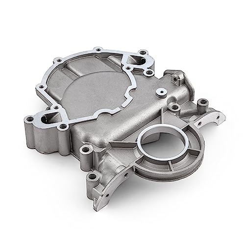 Image of Aluminum Timing Chain Cover For 1966-1984 Ford 289 302 351 Windsor | Fits 1966-1984 Ford Mustang E-100 Econoline Lincoln Versailles Mercury Comet. Replace 635-107 D20Z6019A. Non EFI design.